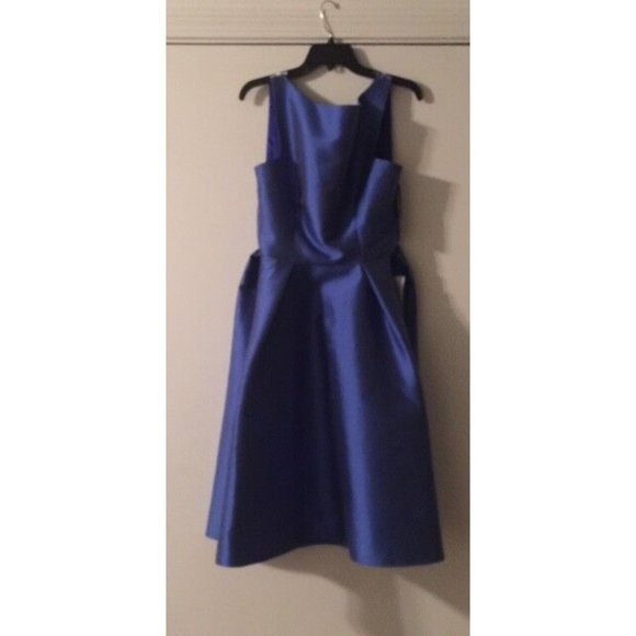 NWT GORGEOUS MONIQUE LHUILLIER COLLECTION STRUCTURED SLEEVELESS DRESS SIZE 12 - Picture 7 of 10